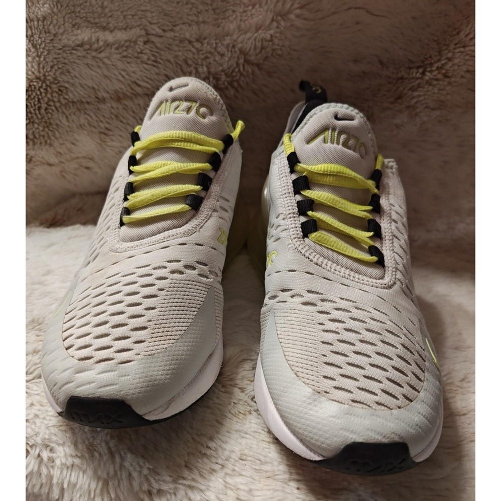 Nike Air Max 270 White Volt Youth Size 6.5, Womens size 8 DO 1382-100 - Picture 3 of 10